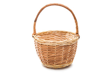 Fototapeta na wymiar wicker basket isolated