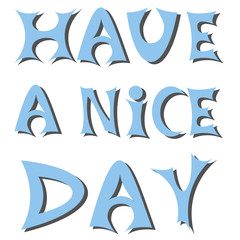 Голубо-серая надпись 