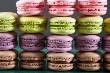 Vintage colorful macarons