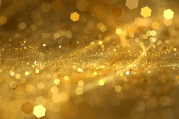 Abstract gold bokeh background - 108953297