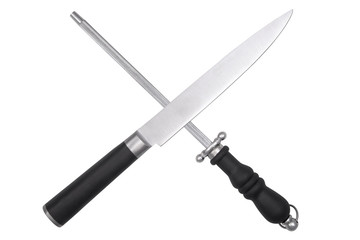 Crossed musat and knife