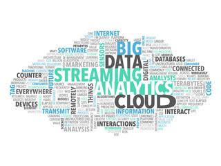 Big Data Steaming Analytics Tag Cloud