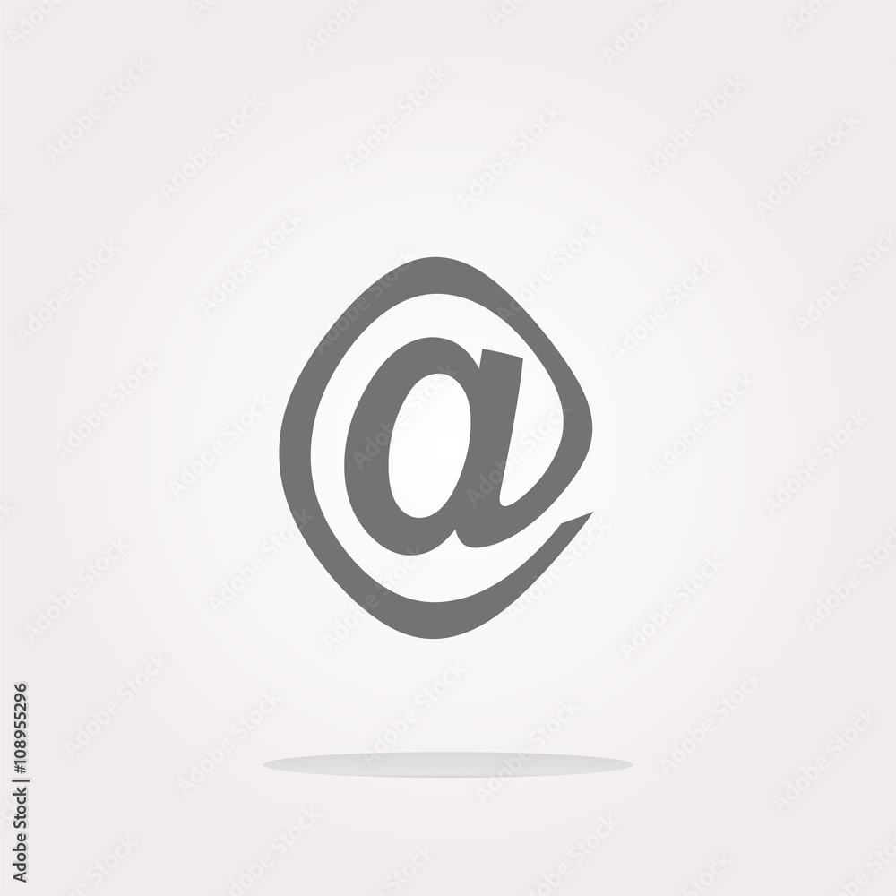 Poster vector e-mail icon glossy button