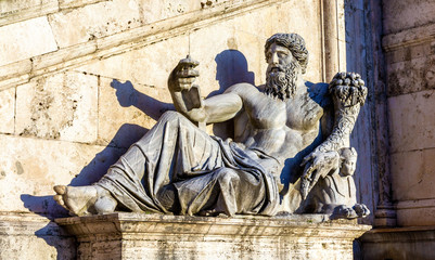 Marforio statue at Palazzo dei Conservatori