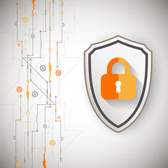 Protection background. Technology security, encode and decrypt.