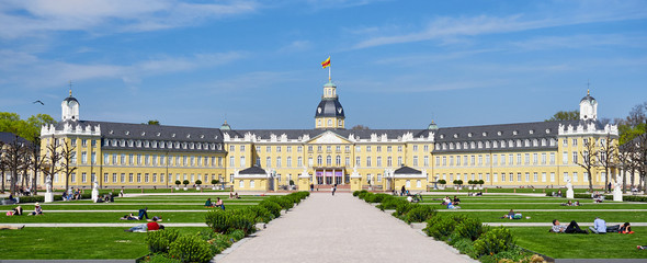 Schloss Karlsruhe - obrazy, fototapety, plakaty
