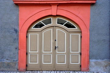 Goethestadt Weimar - Eingangstür in der historischen Altstadt