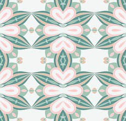 symmetrical geometric seamless pattern. Design element for art. 