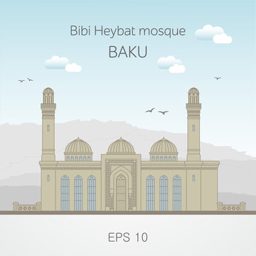 Bibi Heybat mosque. Baku, Azerbaijan.