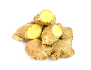 Ginger on white background