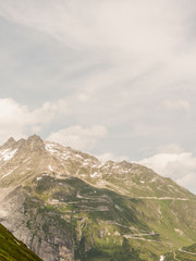 Furka, Furkapass, Furkastrasse, Gletsch, Dorf, Bergstrasse, Alpenpass, Alpen, Schweizer Berge, Sommer, Wanderweg, Wallis, Schweiz