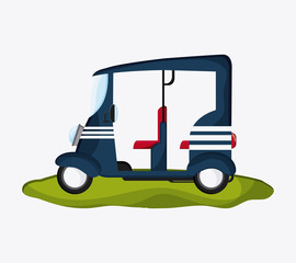 Flat illustration about rickshaw design , vector illustration