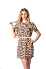 girl on white background