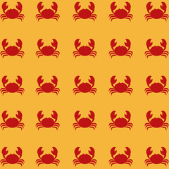 Flat illustration about crab design 