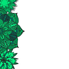 Flower mandala background