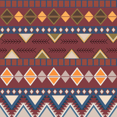 Geometric ethnic pattern. Vector illustration
