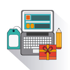 Digital Marketing design, shopping and ecommerce concept, vector illustration