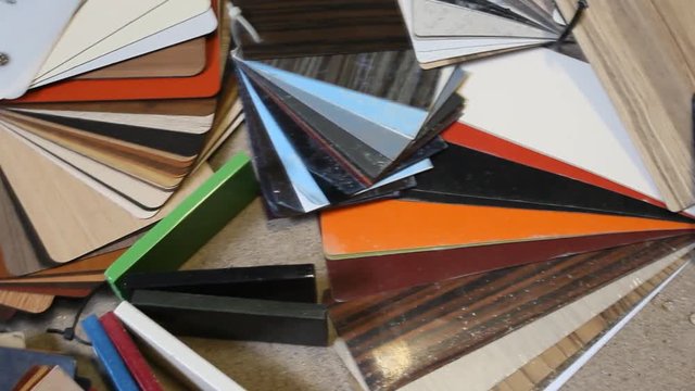 Samples chipboard color