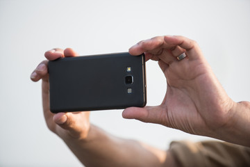 Taking picture with mobile, smart phone