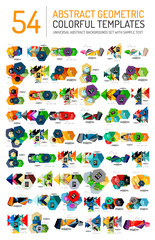 Obraz premium Collection of abstract backgrounds