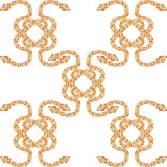 snakes entwine pattern