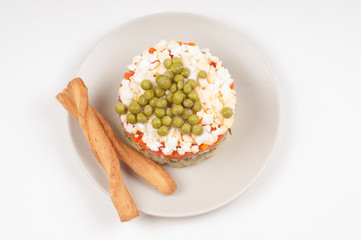 Potato Olivier or russian salad