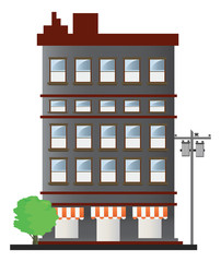 residential buildings - vector