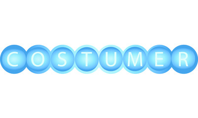 The word client. Vector