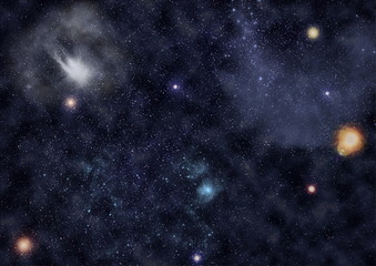 Deep space. High definition star field background
