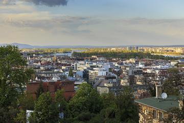 Fototapeta na wymiar Budapest Panorama.View from Fisherman's Bastion