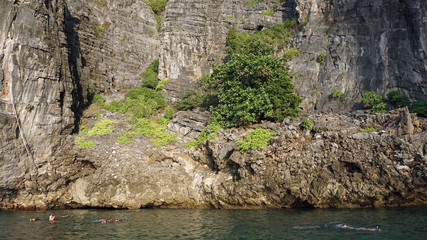 limestone rocks in thailand