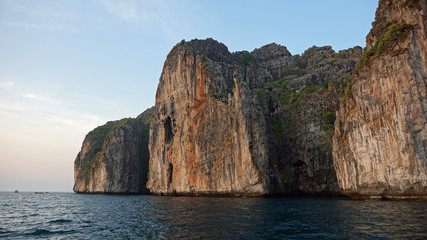 Fototapeta na wymiar limestone rocks in thailand