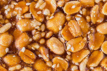 The surface of the cut bean sweets