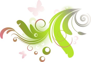 Spring floral design element, eps 10, ai, jpeg