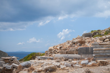 Fototapeta na wymiar Knidos is an ancient settlement