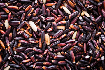 The grain is colored purple to white.