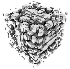3D illustration of three-dimensional model