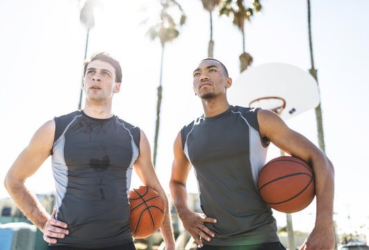 USA, Los Angeles, basketball training