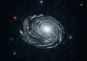 Starry outer space background texture