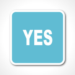 flat design blue vector icon