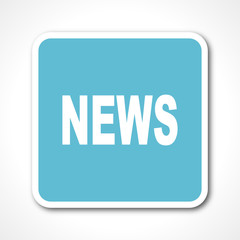 flat design blue vector icon