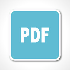 flat design blue vector icon