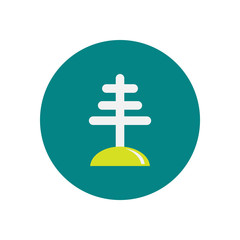 Vector icon on the white backgrounds in circles antenna