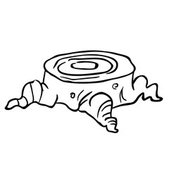 black and white wood log