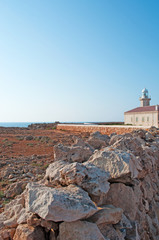 Minorca, Isole Baleari, Spagna: il faro di Punta Nati il 12 luglio 2013