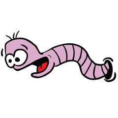 cartoon worm