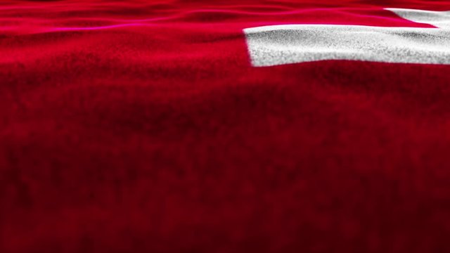 Switzerland Flag, Textile Carpet Background, Move Camera, 4k
