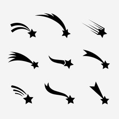 Falling stars vector set © Vikivector