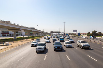 Obraz premium Modern highway in Dubai