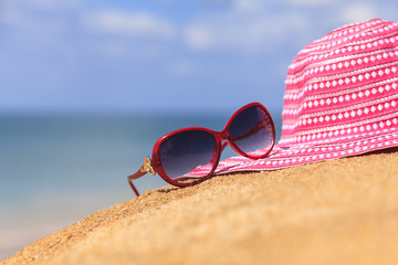 Summer concept of sandy beach